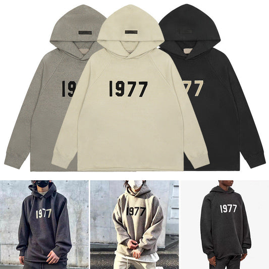 Fear of God Essentials 1977 Knit Hoodie Knitted Long Sleeve Sweater Men's Hooded