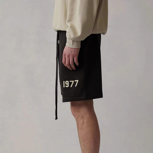 Fear of God Essentials 1977 Shorts Flocked Printed Drawstring Shorts